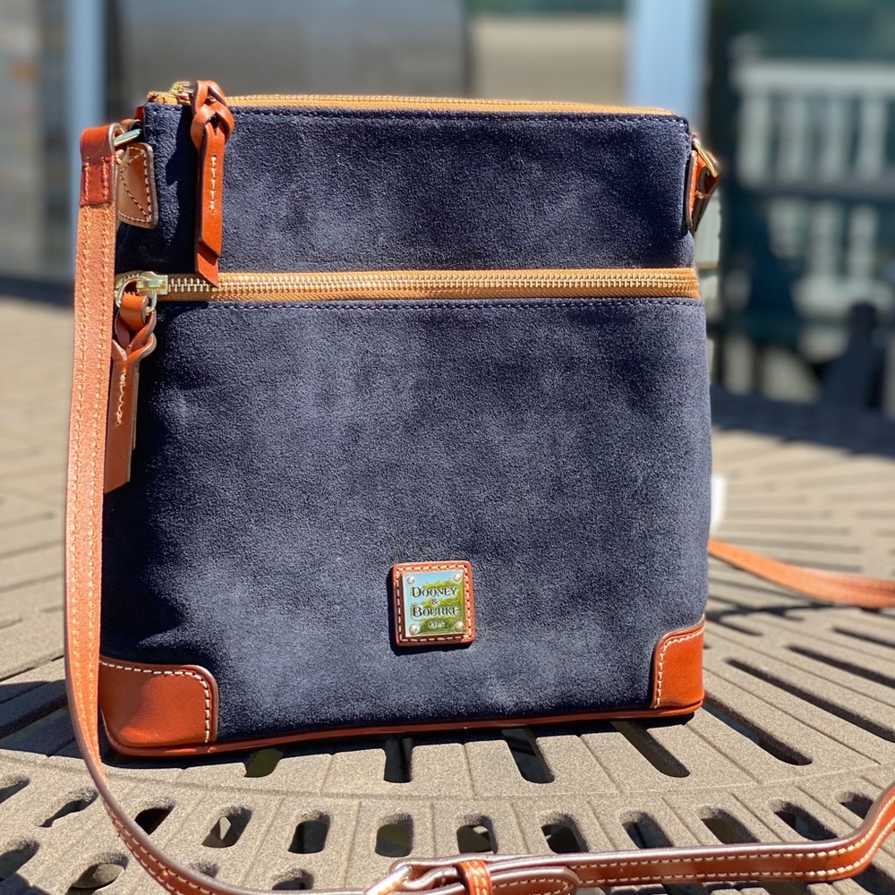 Blue and brown Dooney and bourke purse
